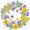 Field Wreath Counted Cross Stitch Kit by Andriana