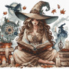 The Witche's Autumn Cross Stitch Kit By AVA