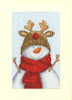My Little Rudolph Counted Cross Stitch Kit Card by Bothy Threads