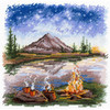Under Starry Sky Counted Cross Stitch Kit by MP Studia