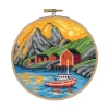 Midnight Sun at Lofoten Counted Cross Stitch Kit  By Permin