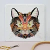 Mandala Black cat Cross Stitch Kit by Meloca Designs