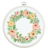 The Elegance of Roses Cross Stitch Kit with Hoop by Luca S
