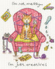 Crafty Cat Cross Stitch Kit by Cockadoodle