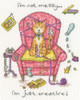 Crafty Cat Cross Stitch Kit by Cockadoodle