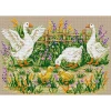 Family of Geese Counted Cross Stitch Kit By VDV