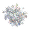 Sequins: Holographic Stars: 10mm: Silver: Pack of 3g