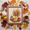 As the Rain Falls Counted Cross Stitch Kit by Abris Art