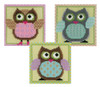 Miniatures Owl Set Of Three Cross Stitch Kits By Vervaco