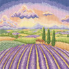  Lavender Fields Cross Stitch Kit by Bothy Threads