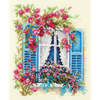 Blossoming Window  Cross Stitch Kit by Magic Needle