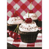 Cherry Cupcake Diamond Painting By Wizardi