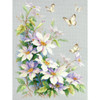 Clematis Cross Stitch Kit By Magic Needle