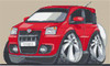 Fiat Panda Caricature Cross Stitch Kit