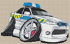 Mondeo Police Car Cross Stitch Kit