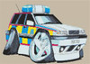Volvo Police Car Cross Stitch Kit