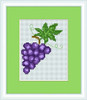 Grapes Mini Cross Stitch Kit By Luca S