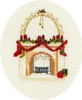 Fireplace Card Cross Stitch Kit