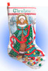 Christmas Angel Stocking Cross Stitch Kit By Design Works