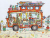 Cut Thru Camper Van Cross Stitch Kit