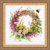 Wreath With Fireweed Cross Stitch Kit By Riolis