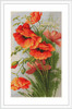 Red Poppies Cross Stitch Kit By Luca S