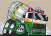 Cement Mixer Truck Cross Stitch Kit