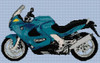 Bmw K1200 Rs Motorbike Cross Stitch Kit By Stitchtastic