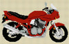 Suzuki Bandit Gsf 600S 1997 Motorcycle Cross Stitch Kit