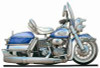 Harley Davidson Electra Glide Caricature Cross Stitch Kit