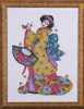 Golden Geisha Cross Stitch Kit By Design Works