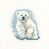 Polar Bear Cub Cross Stitch Kit