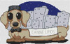 Daschund Dog Caricatue Cross Stitch Chart