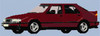 Saab 900 Cross Stitch Chart