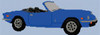 Triumph Spitfire Classic Car Cross Stitch