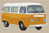 Volkswagen Camper Van Bay Window (Detailed) Cross Stitch Chart