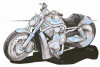 Harley Davidson V Rod Caricature Cross Stitch Chart