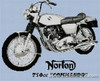 Norton Commando Motorcycle Cross Stitch Chart