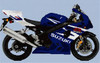 Suzuki Gsxr 600 K4 Motorcycle Cross Stitch Chart