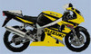 Suzuki Gsxr 750 Yellow Motorcycle Cross Stitch Chart