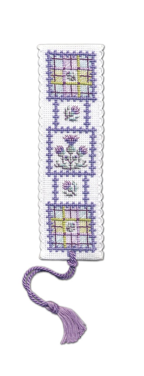 Textile Heritage Bookmark Scottish Thistle