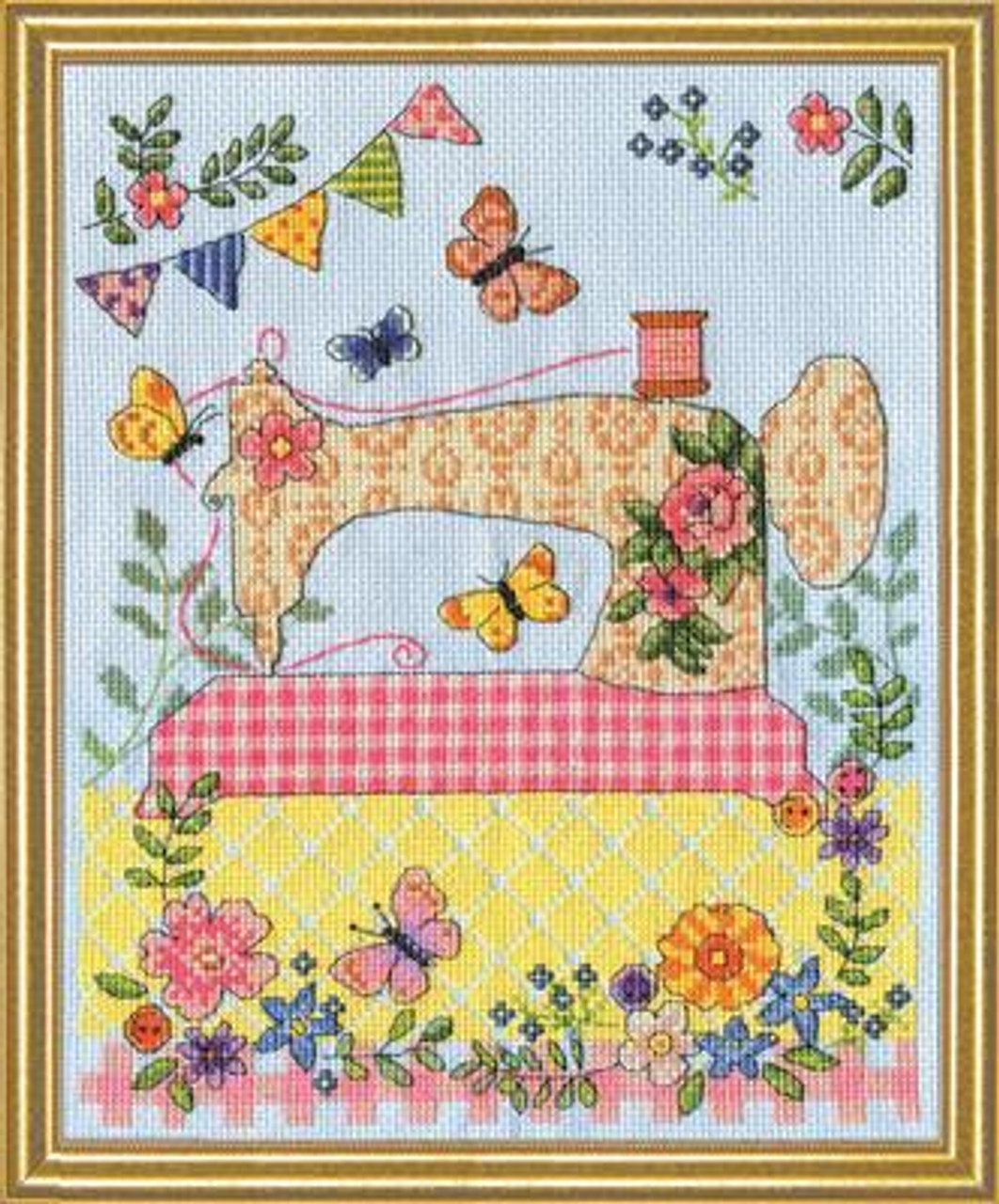 Sewing Machine Cross Stitch Kit By Design Works - MariesCrossStitch.co.uk