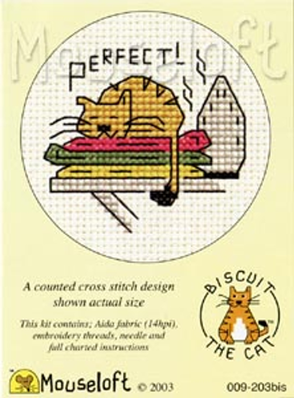 Perfect! (warm ironing) Cross Stitch Kit by Mouse Loft