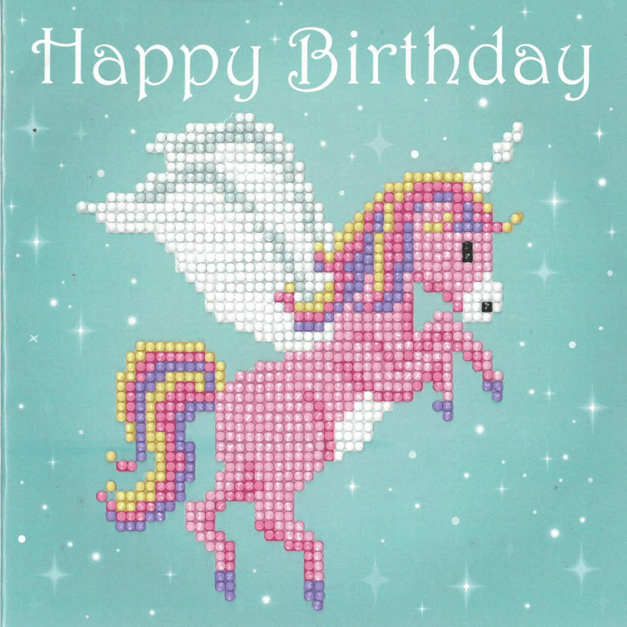 Unicorn Diamond Painting Greeting Card Kit By Vervaco MariesCrossStitch.co.uk