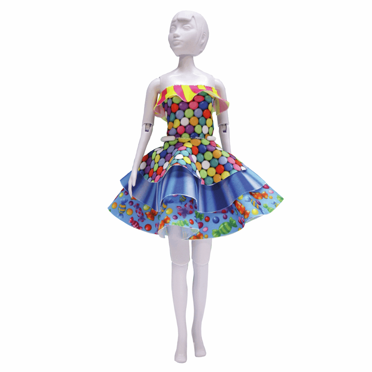 Vervaco Peggy Hearts Kit Cucito Per Vestiti Bambola 29-30cm - Tessuto Elasticizzato E Cartamodello
