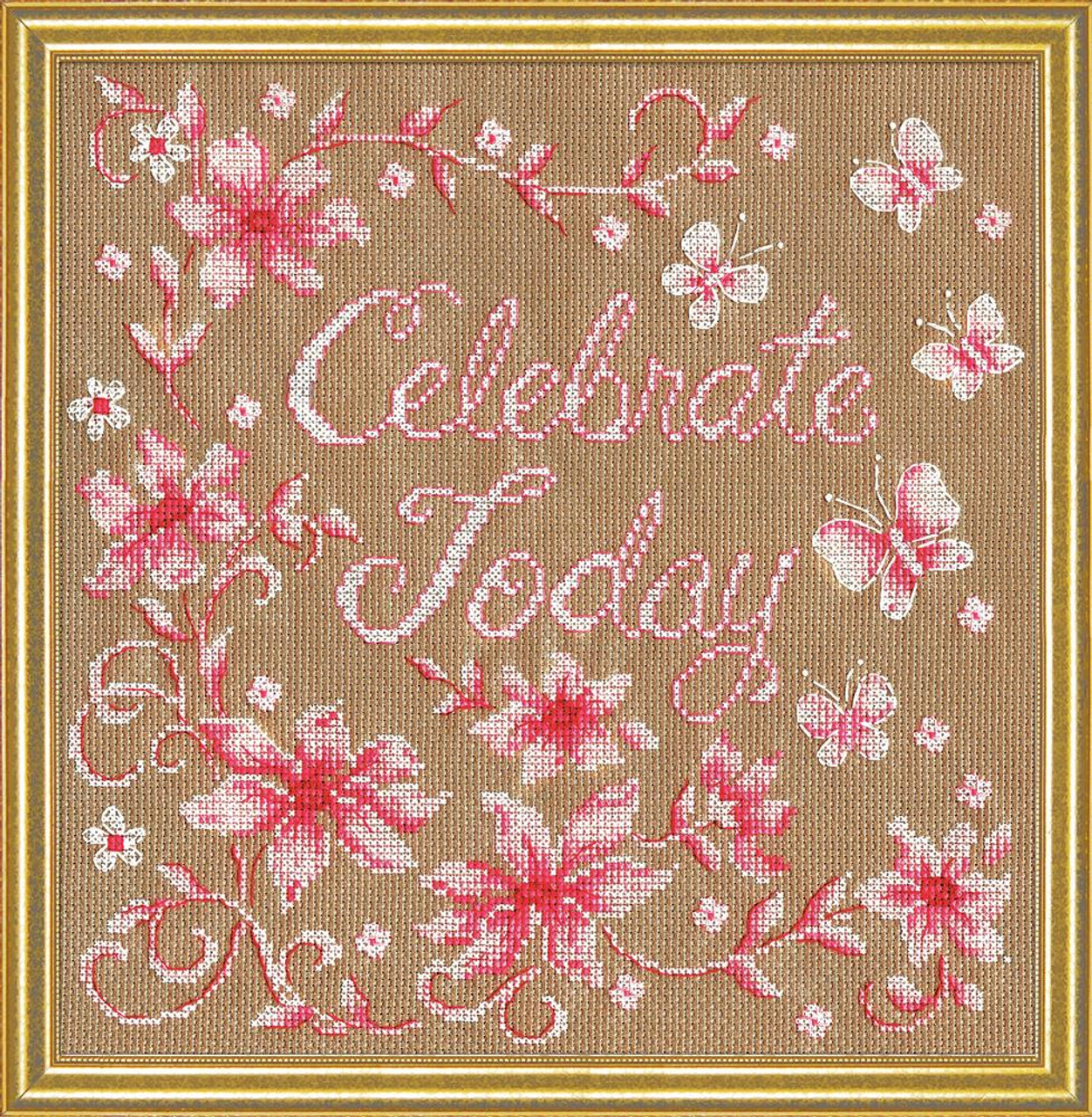 Design Works Cross Stitch Kit Something to Celebrate Holiday