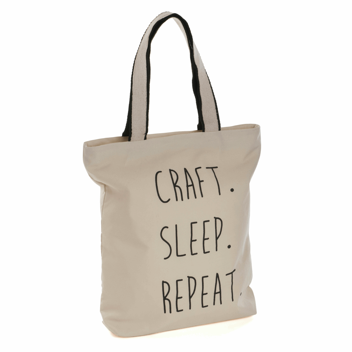 Tote Bag 'Craft Sleep Repeat' Logo By Hobby Gift