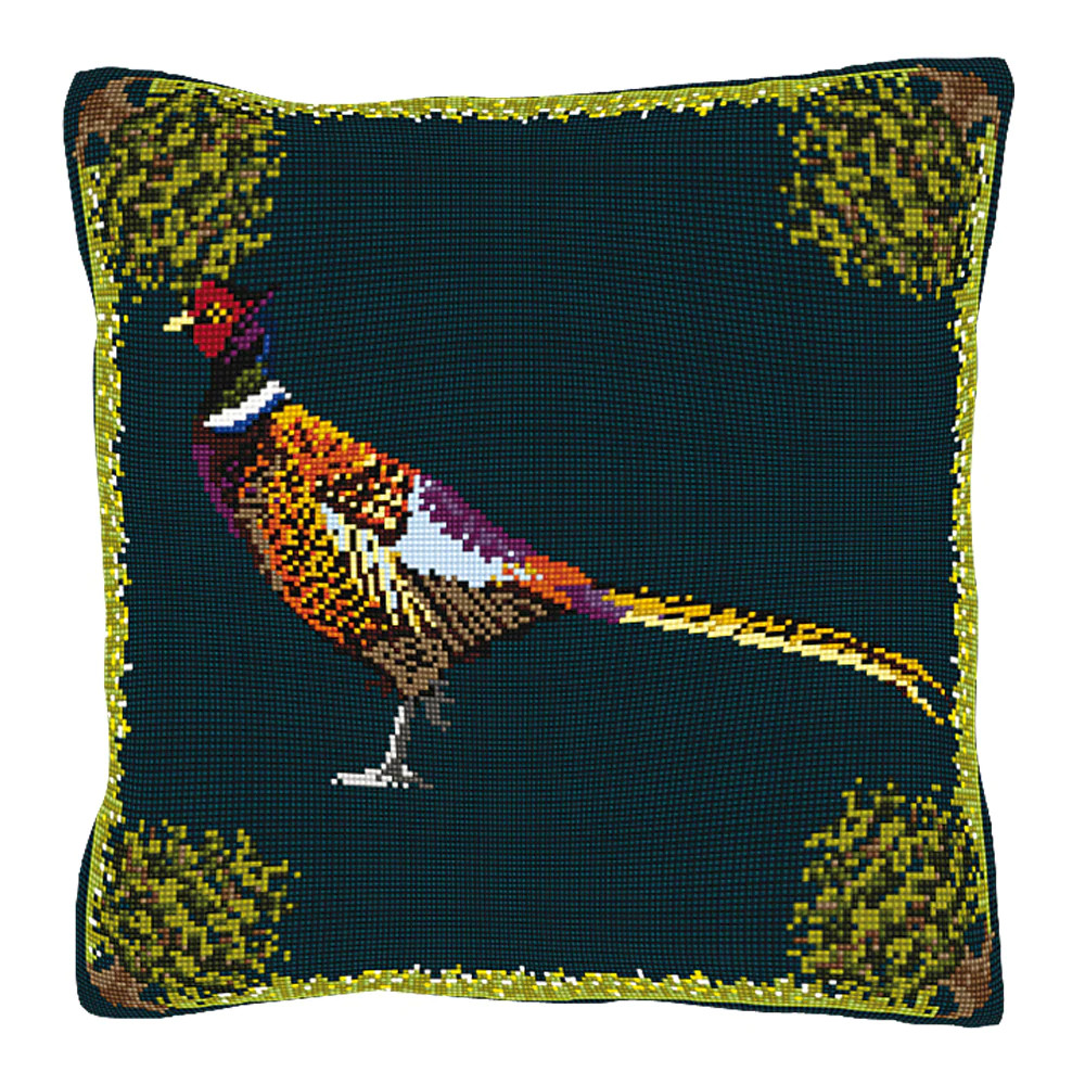 Pheasant Cushion Tapestry Kit By Brigantia - Main Image