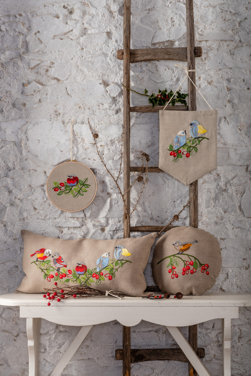 Vintage Birds Embroidery Kit By Anchor MariesCrossStitch.co.uk