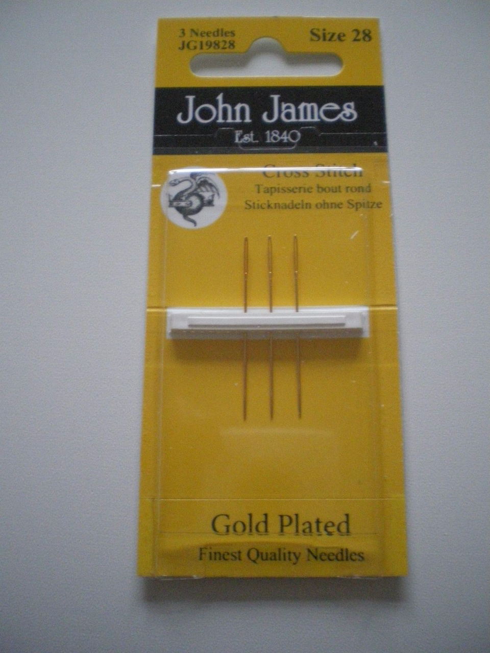 Anchor Gold-Plated Cross Stitch Needles